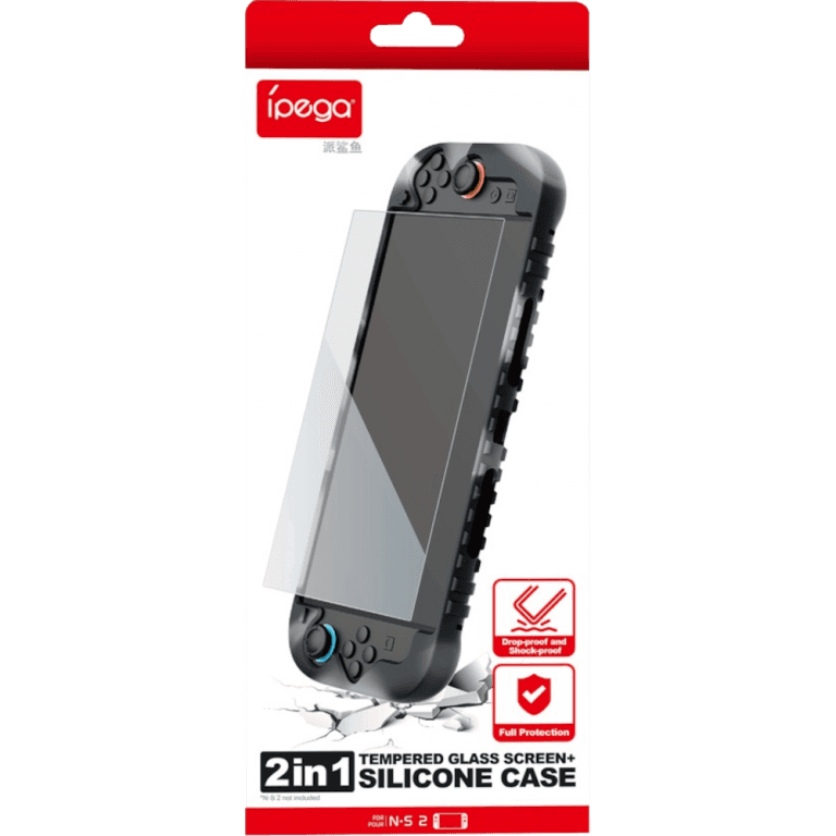 Силиконовый чехол и защитное стекло для Nintendo Switch 2 (PG-SW2024A)
