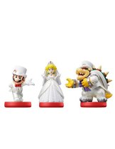 Аксессуар Amiibo комплект свадебные Марио, Пич, Боузер (Wedding Mario, Wedding Peach, Wedding Bowser) (Super Mario Odyssey)