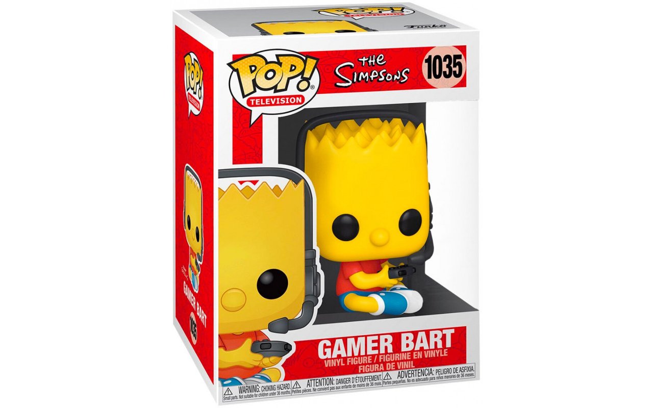 Купить Фигурка Funko POP! Vinyl: Simpsons: Gamer Bart (Exc) #1035 | GAMEBUY