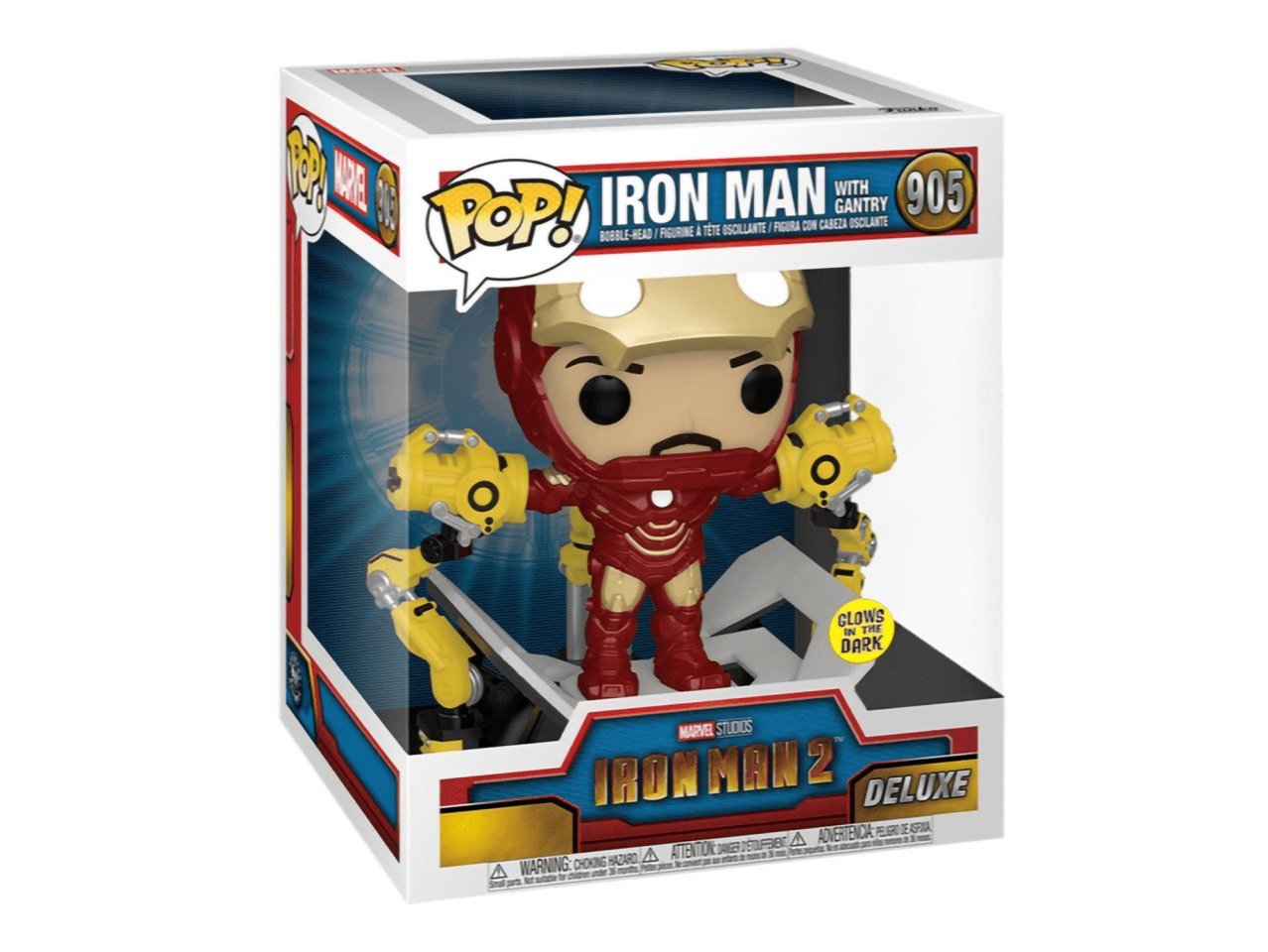 Купить Фигурка Funko POP! Deluxe: Marvel: Iron Man 2: Iron Man (with  Gantry) (GW) #905 | GAMEBUY