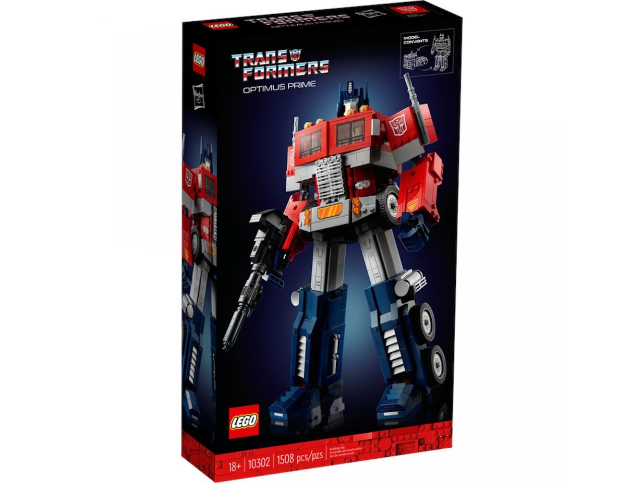 Купить Конструктор LEGO Icons: Transformers: Optimus Prime (10302), (1508  деталей) | GAMEBUY