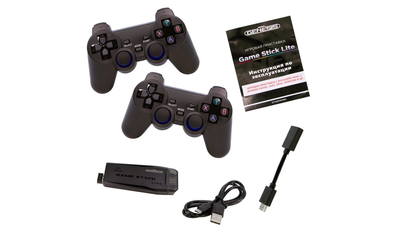 Купить Retro Genesis GameStick Lite 64GB, 11500 игр (model: TI-155) |  GAMEBUY