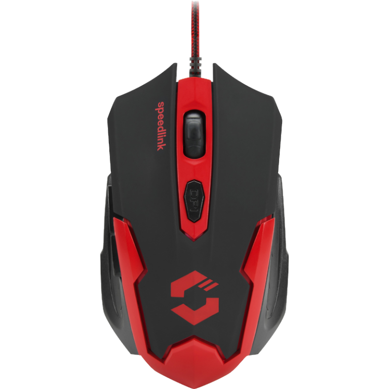 gaming mouse red and black